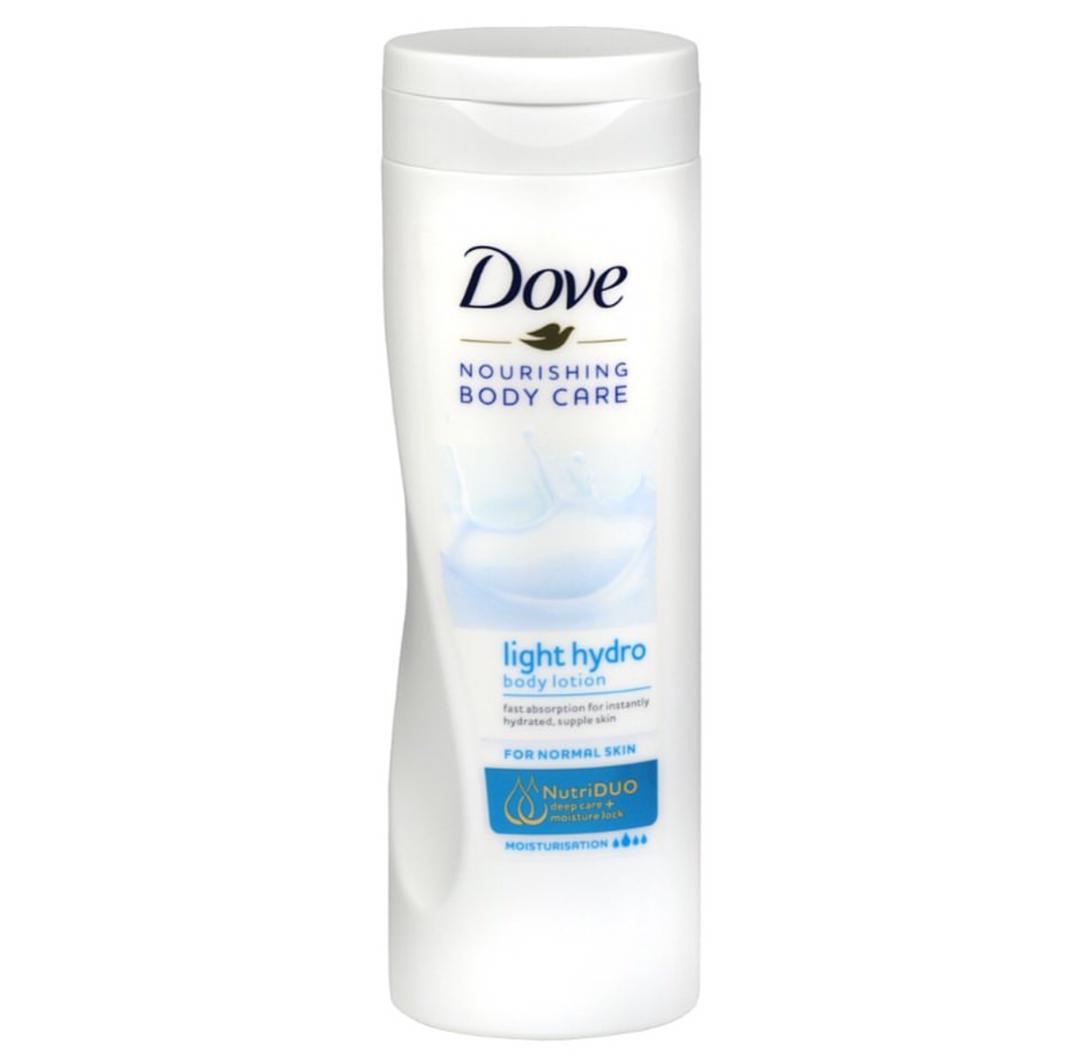 dove light hydro body lotion
